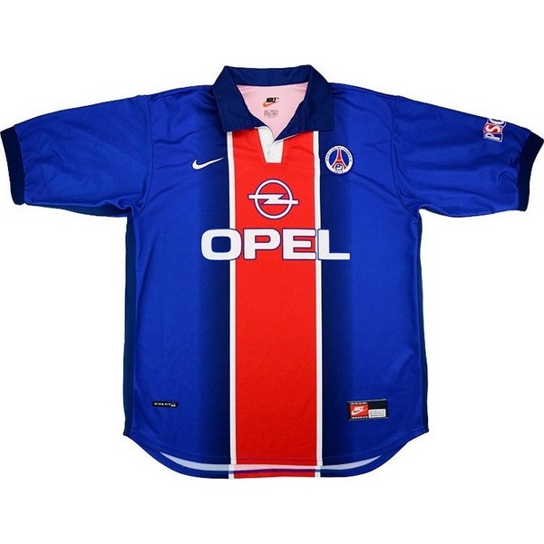 Camiseta Paris Saint Germain Replica Primera Ropa Retro 1998 1999 Azul